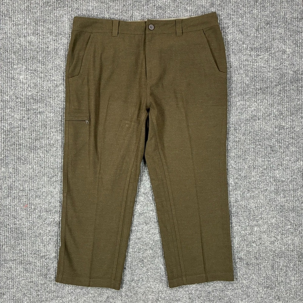 Royal Robbins Mens Olive Utility Hiking Travel Pants Size 42x30 Outdoor Cargo